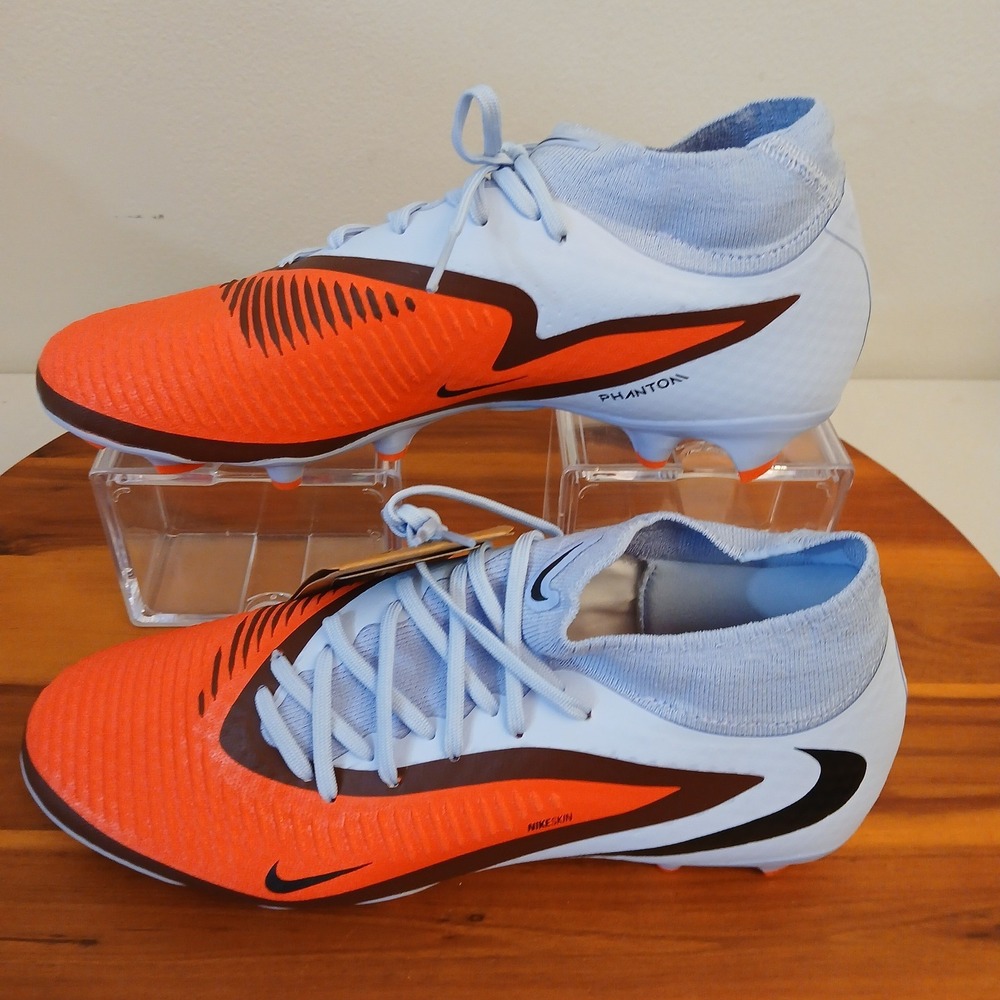 Nike Phantom Men’s Soccer Cleats in Orange and Light Blue